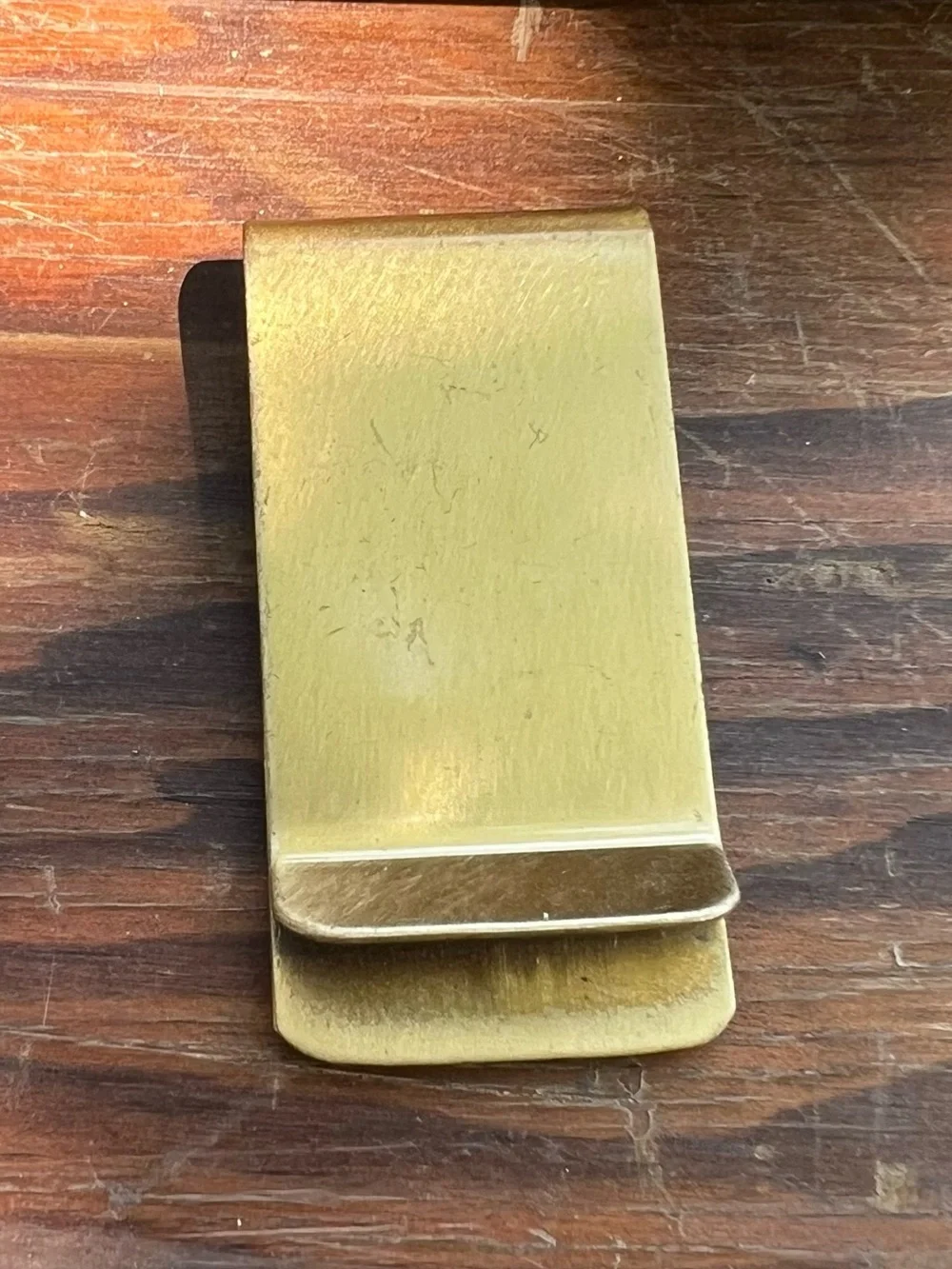 Vintage Aces Las Vegas Money Clip Brass  Souvenir Gambler Nevada Cards Poker